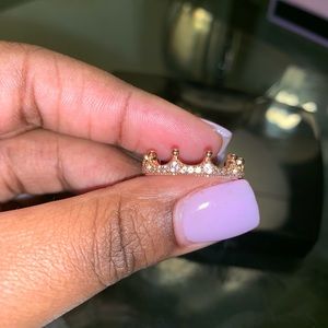 Pandora Pink Enchanted Crown Ring Rose Gold